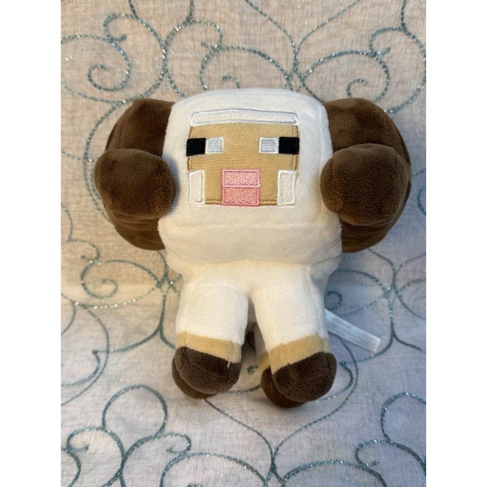 Minecraft‎ Mojang Jinx Horned Sheep Ram Plush Toy